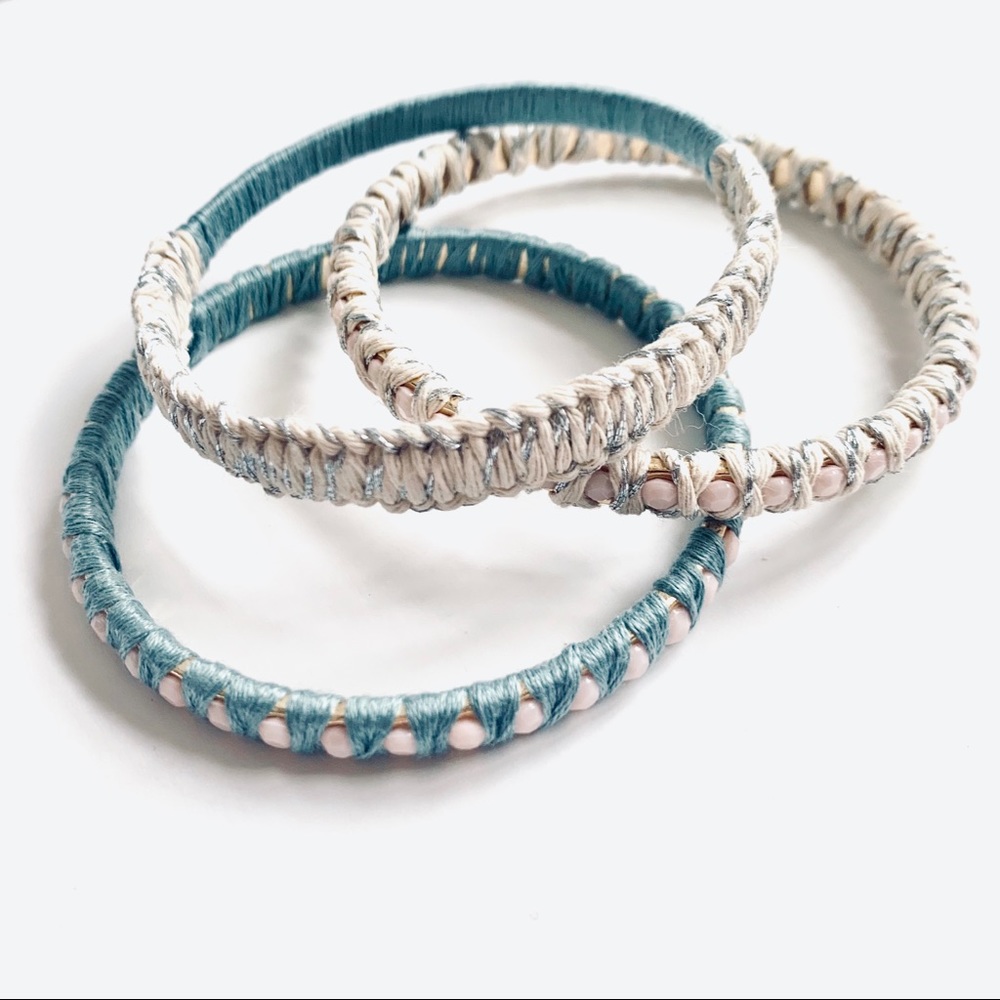 STIX+STONZ 3 Piece Bangle Set - Handmade - Picture 2 of 8